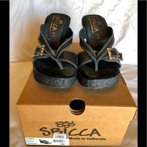 Sbicca black sandals size 6